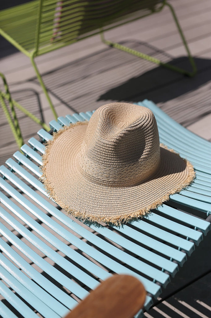 Cream straw hat - tal gindi swimwear